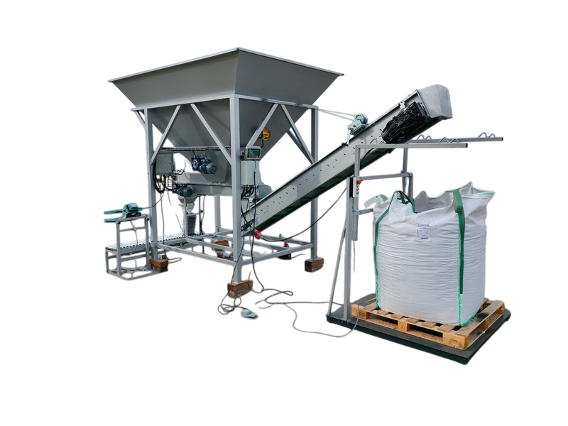 INSACCHETTATRICI SEMIAUTOMATICHE MULTISACCO (Riempimento sacchi 15/20/25 kg e BIG-BAG in contemporanea)