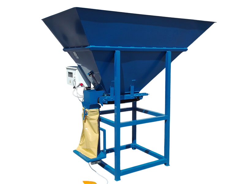 INSACCHETTATRICI SEMIATOMATICHE A TRAMOGGIA PER SACCHI A BOCCA APERTA PER SACCHI FINO A 50KG(Produttività 2-2.5 ton/ora)